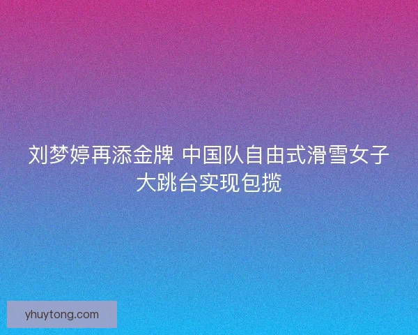 刘梦婷再添金牌 中国队自由式滑雪女子大跳台实现包揽